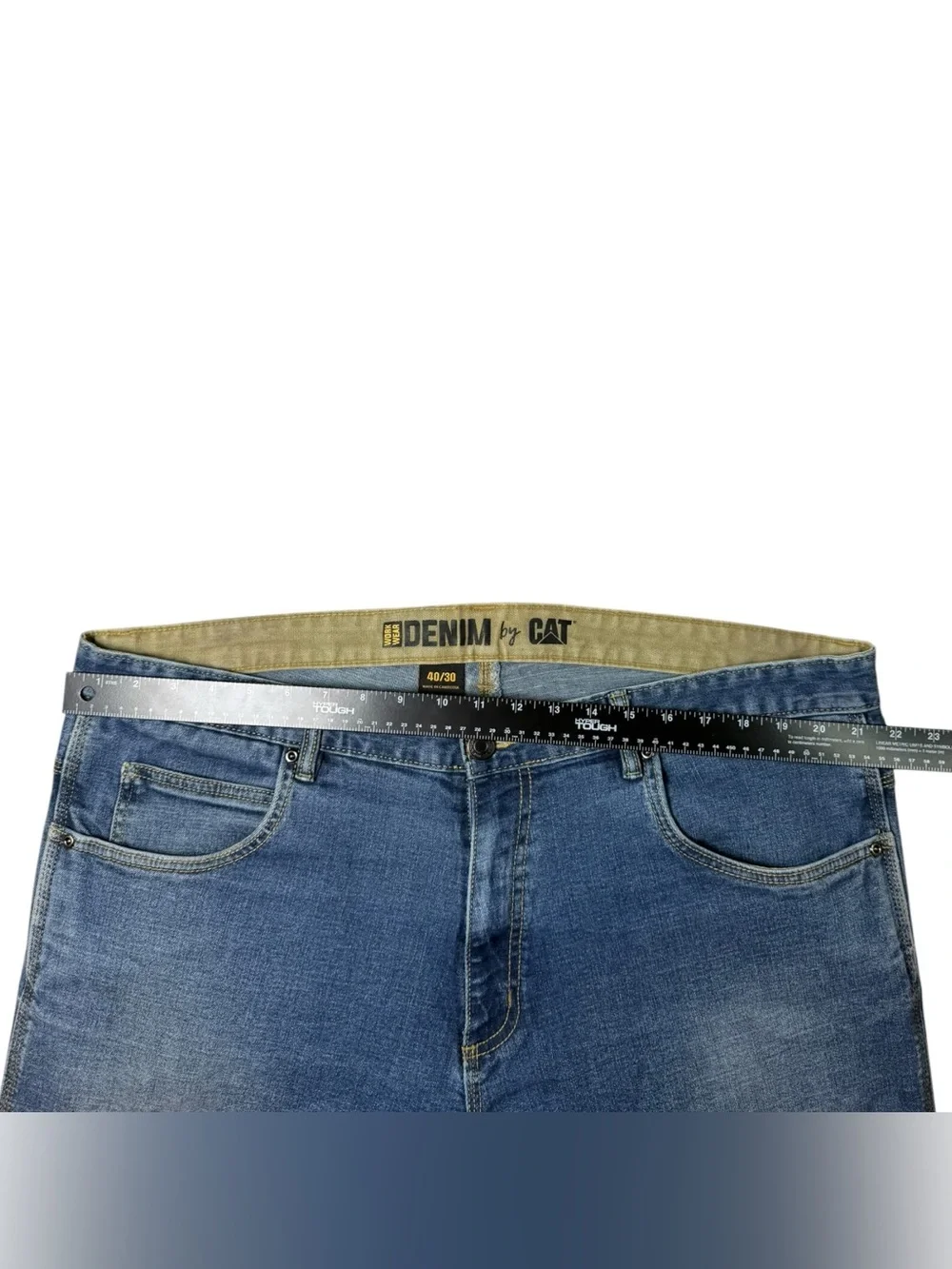 CAT Caterpillar Denim Straight Leg Stretch Jeans 40x30